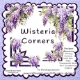 WISTERIA DESIGNER RESOURCES 10 PNG CLIPART DECORATE CORNERS