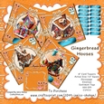 CHRISTMAS GINGERBREAD HOUSE CARD BUMPER KIT WITH DECOUPAGE AND ENVELOPE