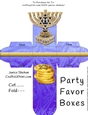 CHANUKKAH HANUKKAH JEWISH FAVOR GIFT BOX GOLD MENORAH
