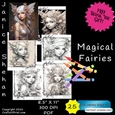 25 MAGICAL FAIRIES FAIRY FAERY COLORING PAGES, COLORING SHEETS