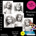 15 Precious Angels Sketches, Life Like, Angel, Angelic, Heavenly Angels Printable Coloring Pages Sheets