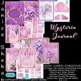 Wysteria Printable Digital Download, Ephemera, Junk Journal, General Journal Pages, Diary Scrapbooking, Clipart, Print and Cut