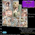 VICTORIAN LADIES PART 1 Printable Digital Download, Ephemera, Junk Journal, General Journal Pages, Diary Scrapbooking, Clipart, Print and Cut