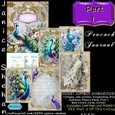 PEACOCKS PART 1 Printable Digital Download, Ephemera, Junk Journal, General Journal Pages, Diary Scrapbooking, Clipart, Print and Cut