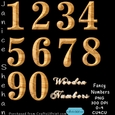 10 WOODEN NUMBER CLIPART PNG