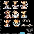 BABY GIRAFFES CLIPART WELCOME NEW BABY