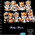 BABY FOXES CLIPART WELCOME NEW BABY
