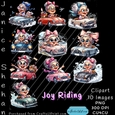 OLD LADIES, JOY RIDING IN CARS, OLD FOLKS, PRINTABLE PNG CLIPART