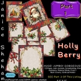 JUNK JOURNALS, SCRAPBOOKING, CHRISTMAS, HOLLY, Ephemera,