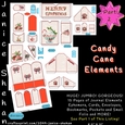 JUNK JOURNALS, SCRAPBOOKING, CHRISTMAS, CANDY CANES, Ephemera, PART 2