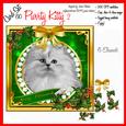 Christmas Kitten Cat Kitty Decoupage 3D