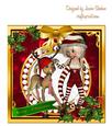 Santa's Cute Elf and Rudolph