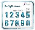 Blue Crystal Numbers Scrapbook Clipart Clip Art
