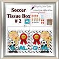 Football Soccer Tissue Box Get Well Tissue Box Cover Wrap 2