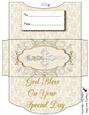 Cross Money Wallet 2 Envelope Baptisim Communion Christening