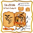 HALLOWEEN CUTE LIL WITCH CARD AND ENVELOPE KIT