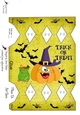 HALLOWEEN CRAZY PUMPKIN JACK-O-LANTERN GIFT FAVOR CRACKER BOX