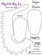 BABY GIRL MARY JANE FAVOR GIFT BOX TEMPLATE