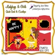 LADYBUGS AND GIRLS TOPPER QUICK CARD AND ENVELOPE KIT