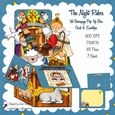 NIGHT RIDERS CHRISTMAS NATIVITY 3D Pop Up Box Decoupage Card & Matching Envelope Kit