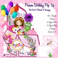 PRINCESS BIRTHDAY 3D POP UP DECOUPAGE BOX CARD & MATCHING ENVELOPE KIT