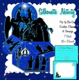 BOX CARD POP UP 3D KIT - SILHOUETTE NATIVITY CHRISTMAS