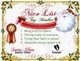 SANTAS AWARD CERTIFICATE FOR GOOD, NAUGHTY OR NICE CHILDREN