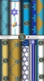 BEAUTIFUL BLUE AND GOLD JEWISH BACKGROUND PAPERS SHEETS Chanukah