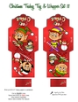 TEABAG TEA BAG WRAPPER, CHRISTMAS ELVES CHILDREN #11
