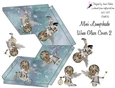 WINE GLASS COVER MINI LAMP SHADE DECOUPAGE CHRISTMAS ANGELS 2