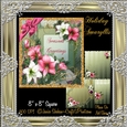 AMARYLLIS CHRISTMAS TOPPER, ENVELOPE, INSERT KIT - SEASONS GREETINGS