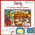 5 X 7 TOPPER CARD, DECOUPAGE AND ENVELOPE KIT - NATIVITY