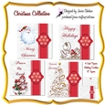 4 CHRISTMAS TOPPER CARD AND ENVELOPE SET - CHRISTMAS COLLECTION