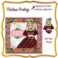 GORGEOUS CHRISTMAS 8 INCH TOPPER AND DECOUPAGE - CHRISTMAS GREETINGS