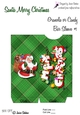 CANDY BAR SLEEVE WRAPPER - SANTA MERRY CHRISTMAS - GREEN CB12