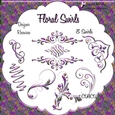 SWIRLS - FLORAL FLOURISH EMBELLISHMENTS