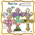 FLOWERS CROSS SET 1 - GOLD