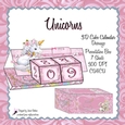 UNICORNS 3D CUBE PERPETUAL CALENDAR