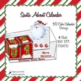 3D CUBE PERPETUAL CALENDAR - SANTA CLAUS