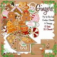 CHRISTMAS GINGERBREAD 3D BOX CARD KIT - GINGERS