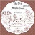 ROSE GOLD METALLIC SWIRLS 20 PNG IMAGES