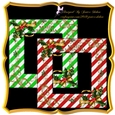 GORGEOUS RED AND GREEN CANDY CANE FRAMES - PNG FORMAT