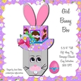 EASTER BUNNY HAT GIFT BOX - GIRL BUNNY GRAY