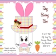 EASTER BUNNY HAT GIFT BOX - BOY BUNNY WHITE