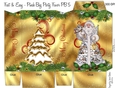 CHRISTMAS VICTORIAN SANTA GIFT PINCH BAG PB 5