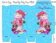 PINK SNOWMAN CHRISTMAS GIFT PINCH BAG PB 6