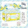 LARGE GIFT BOX - BABY BUNNIES NEW BABY BOY