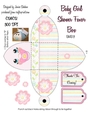 BABY GIRL SHOWER FAVOR BOX - BHB 2