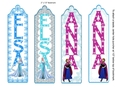 FROZEN BOOKMARKS ANNA ELSA OLAF KRISTOFF 