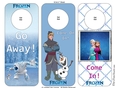 FROZEN ANNA ELSA OLAF DOOR HANGER 2